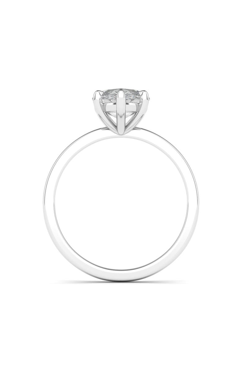 HauteCarat Marquise Cut Lab Created Diamond Ring, Alternate, color, 2.00 Ctw 18K White Gold