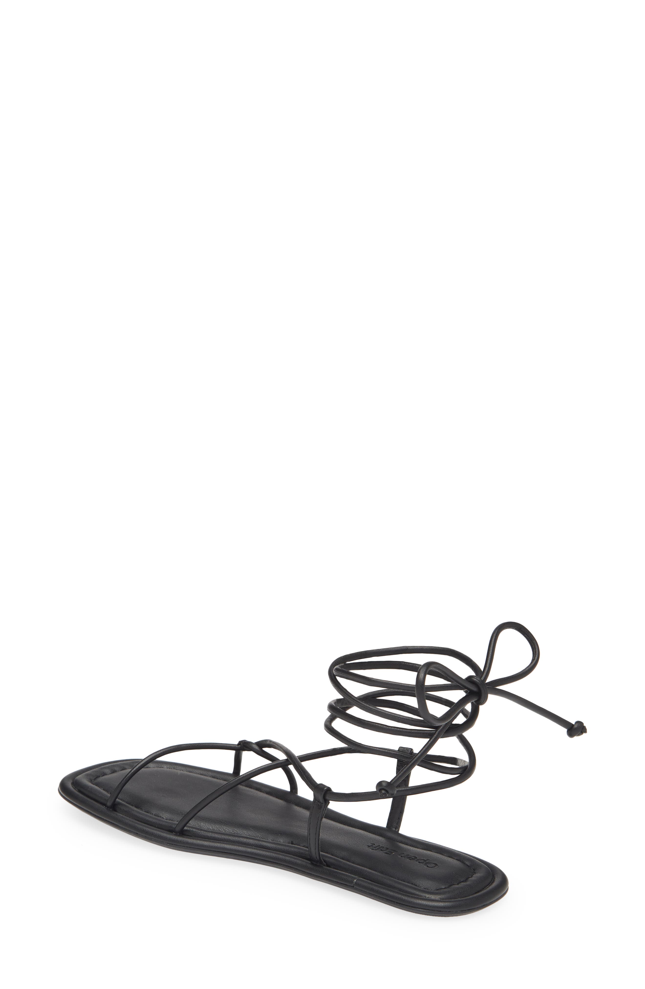 Open Edit Tracee Ankle Tie Sandal, Alternate, color, 