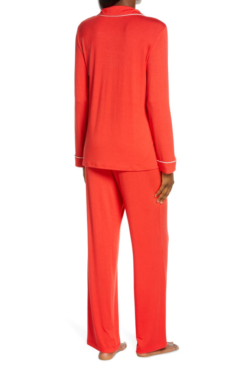 Moonlight Dream Pajamas, Alternate, color, RED BLOOM