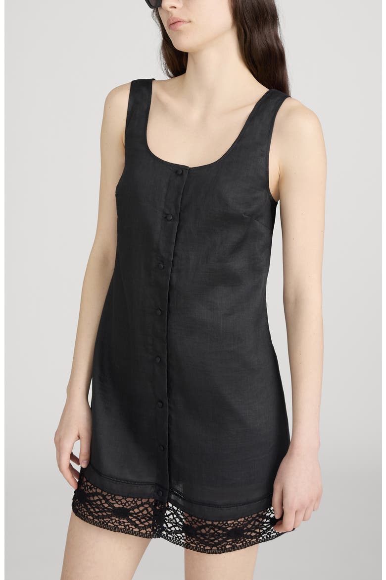 The Heirloom Sleeveless Minidress, Alternate, color, BLACK
