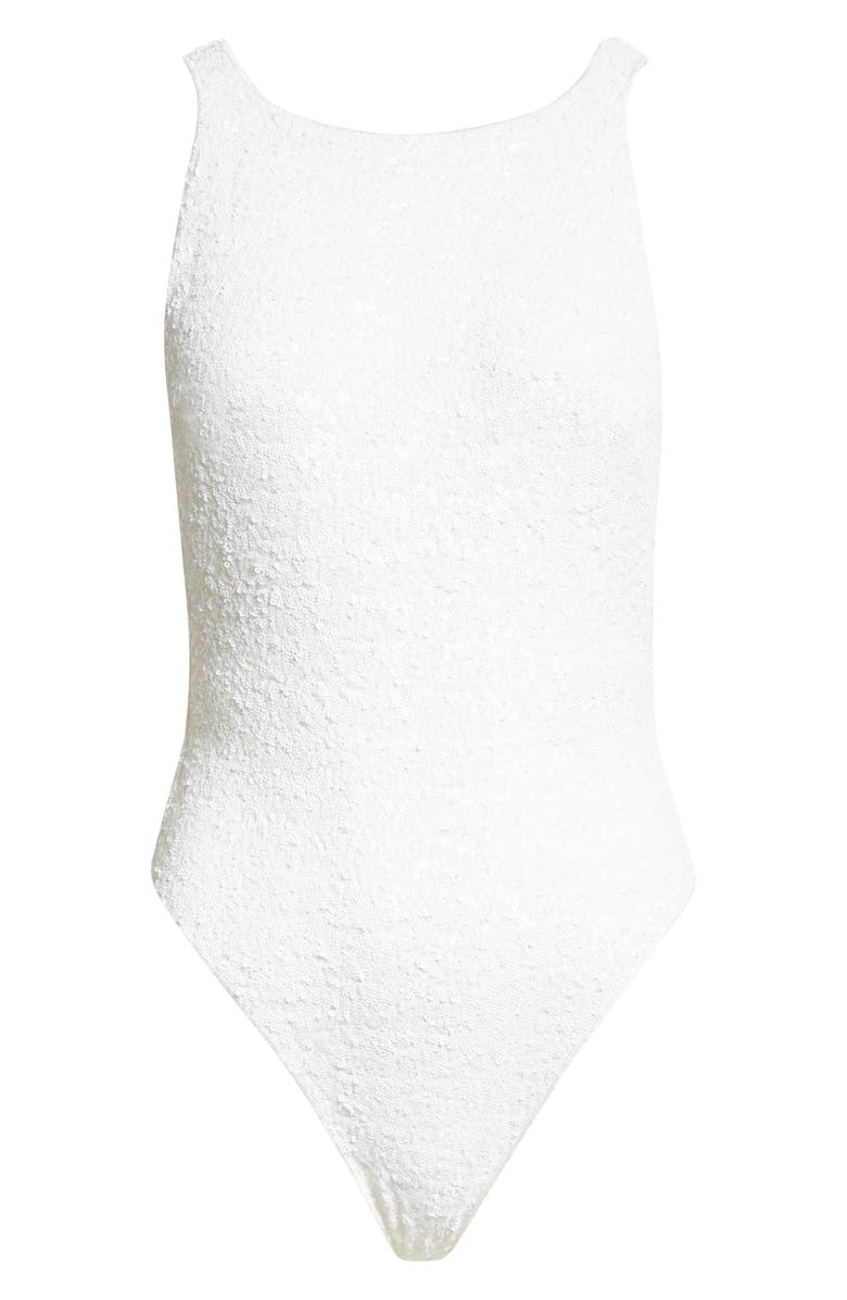 Oséree Sequin One-Piece Swimsuit, Alternate, color,