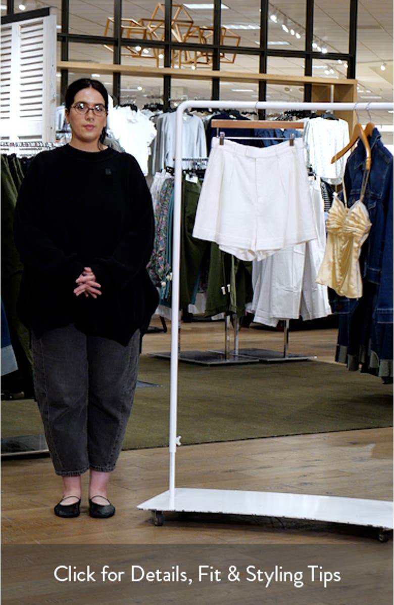 x Styled by COCO! Vera Linen Blend Shorts, sales video thumbnail