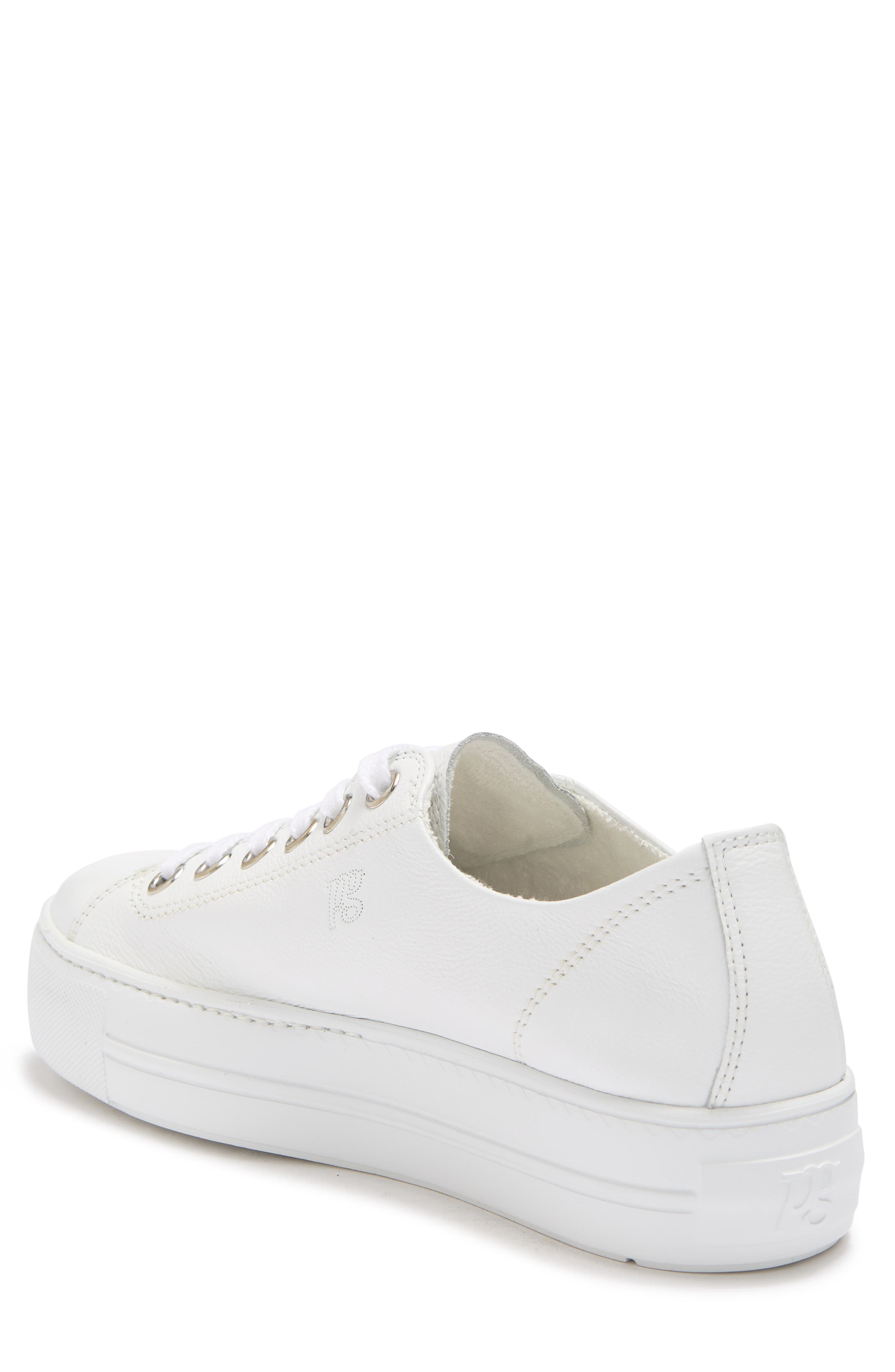 Paul Green Bixby Platform Sneaker, Alternate, color, Wht Lea