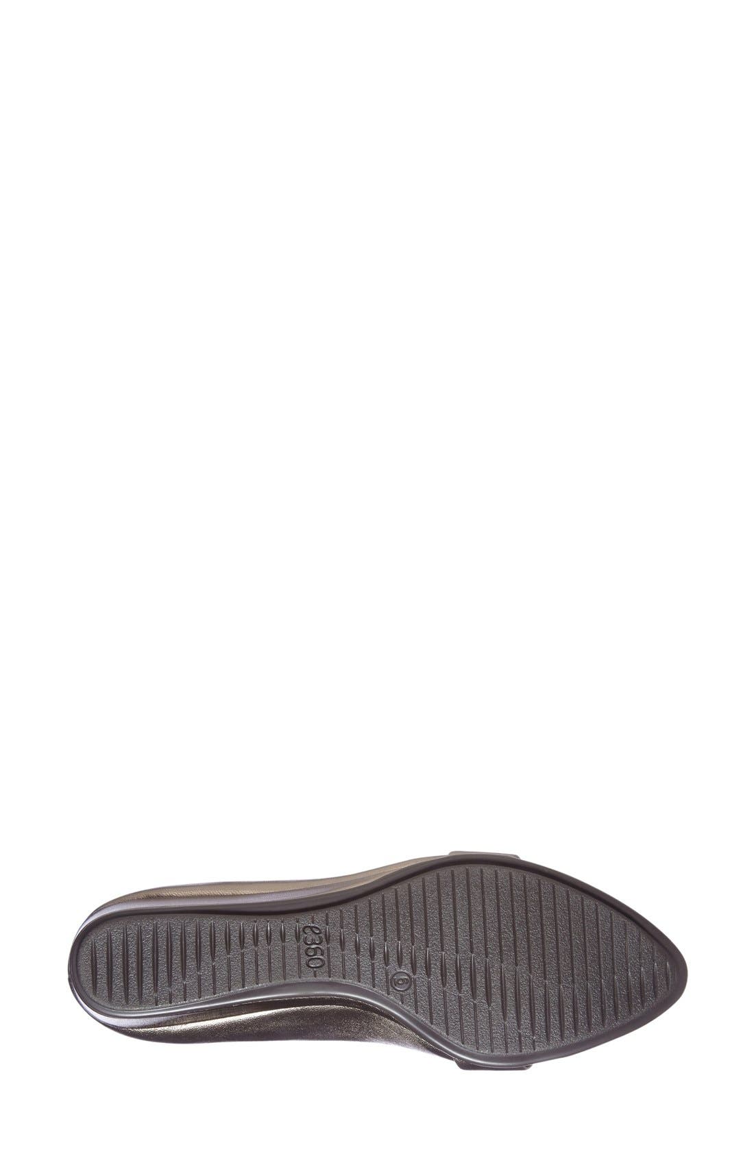 Easy Spirit 'Adalynn' Wedge Loafer, Alternate, color, PEWTER