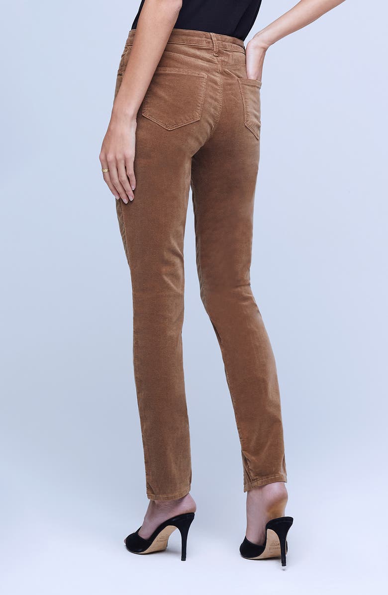 L'AGENCE Jyothi High Waist Split Ankle Skinny Jeans, Alternate, color, Truffle