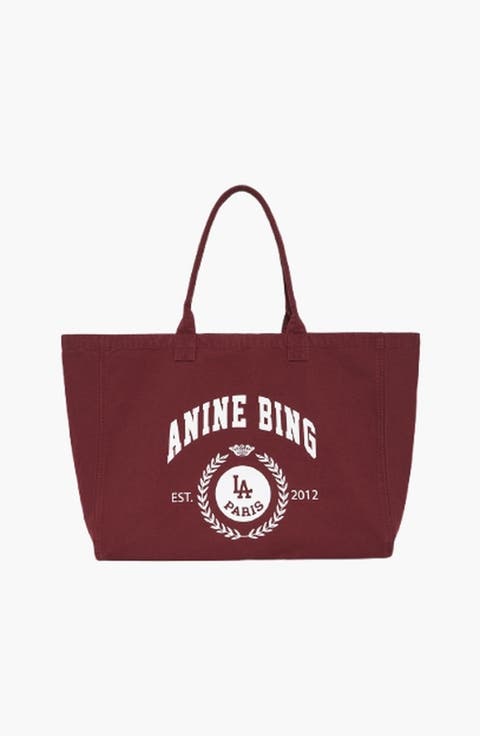 Leo Collegiate Canvas Tote