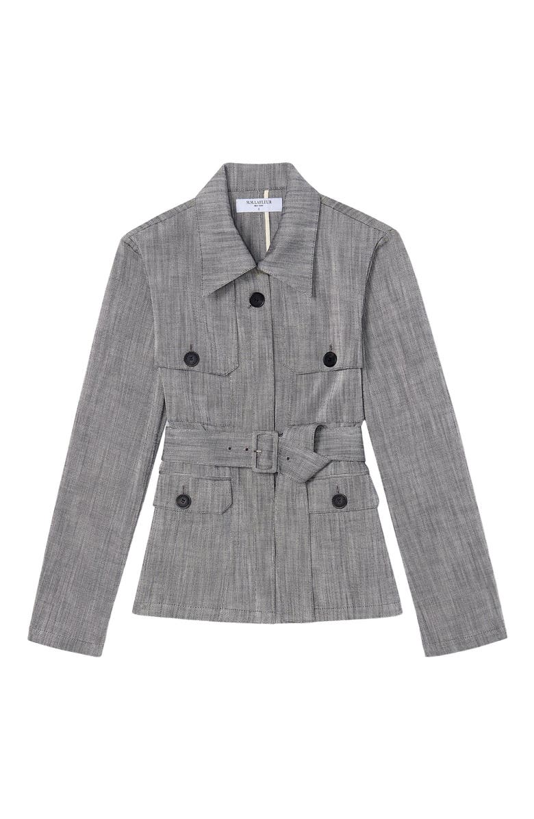 M.M.LaFleur Emery Safari Blazer - Porto Weave, Alternate, color, Grey