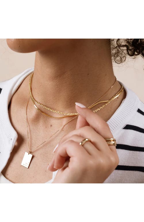 Made By Mary French Rope Chain Necklace In Gold