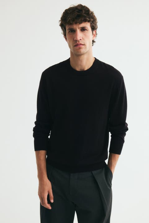 Regular-Fit Merino Wool Sweater