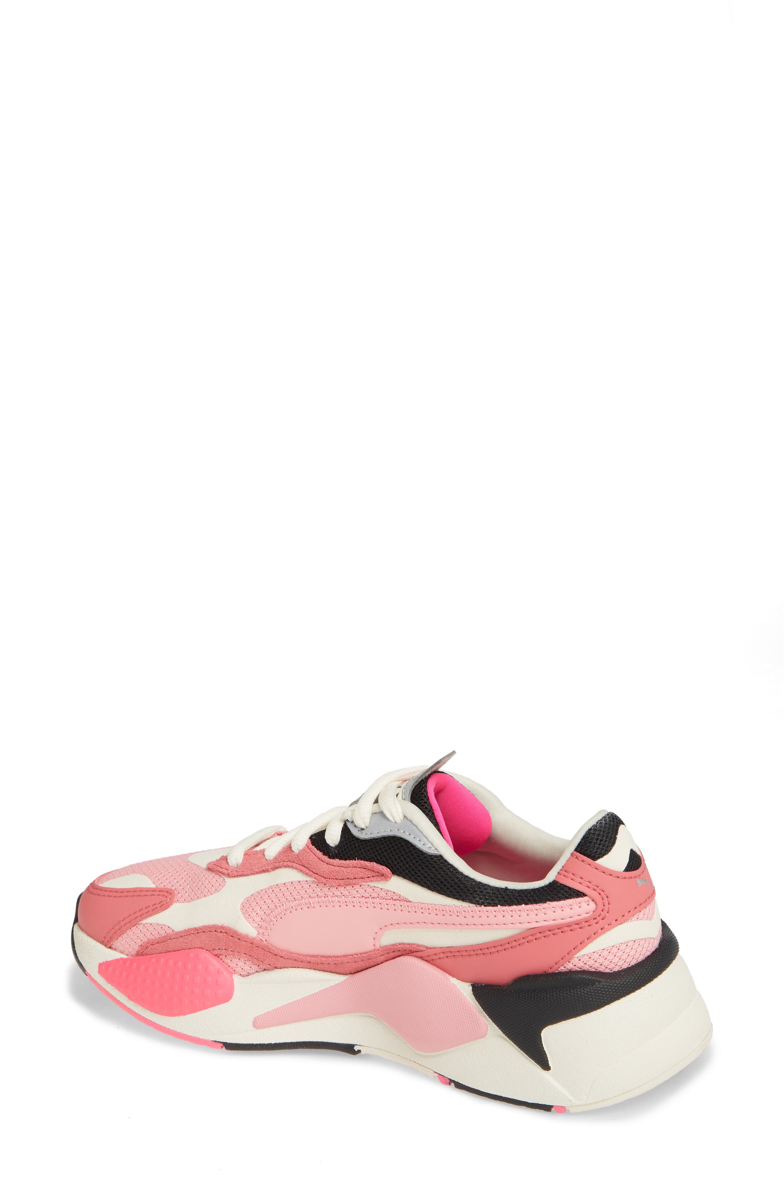 RS-X3 Puzzle Sneaker, Alternate, color, RAPTURE ROSE/ PEONY/ WHITE
