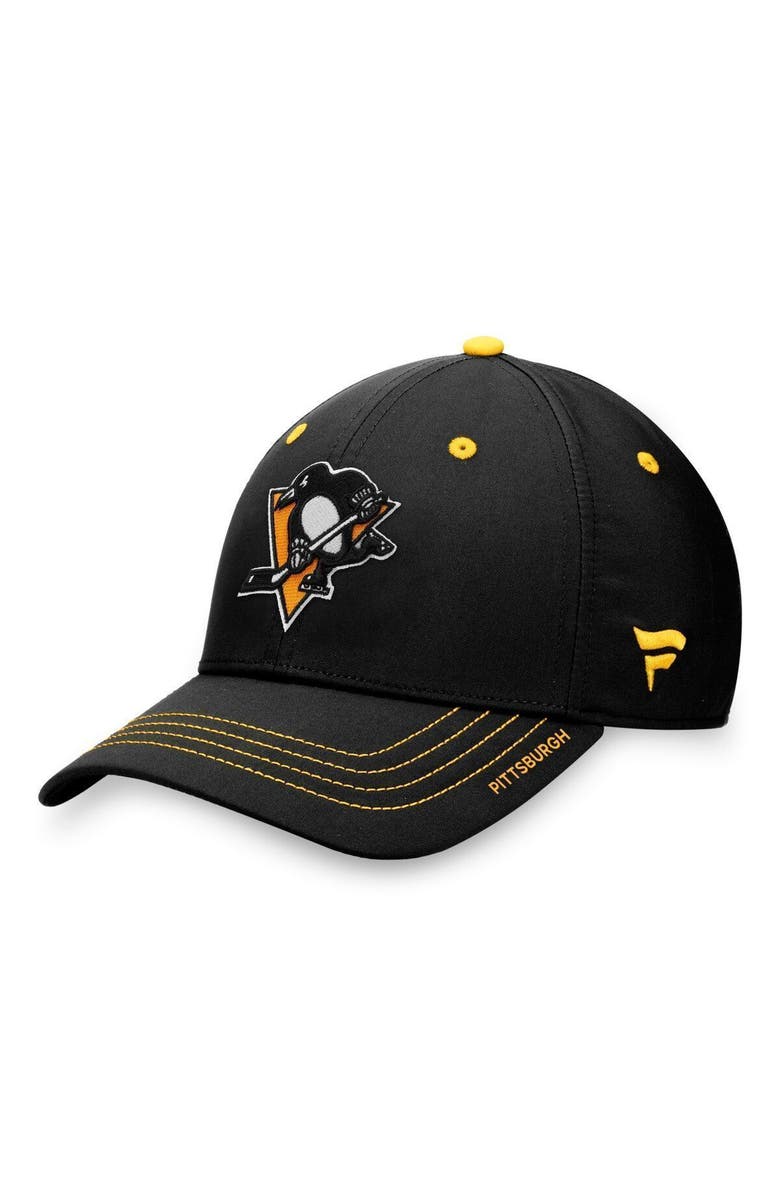 FANATICS Men's Fanatics Branded Black Pittsburgh Penguins Authentic Pro Rink Flex Hat, Main, color, 