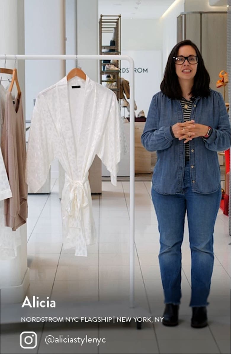 Decadence Leopard Satin Damask Wrap, sales video thumbnail