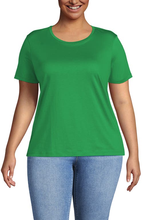 LANDS' END LANDS' END RELAXED SUPIMA COTTON CREW NECK T-SHIRT 