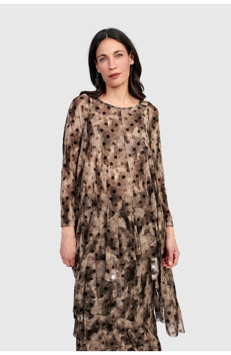 Alembika Frond Mesh Tunic, Alternate, color, Aquarelle