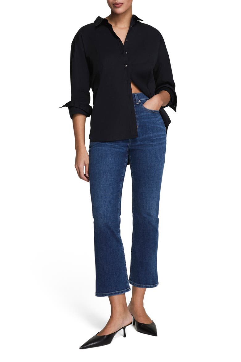 Kick Flare Jeans, Alternate, color, MEDIUM INDIGO