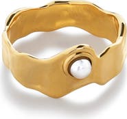 Monica Vinader Capri Freshwater Pearl Stacking Ring