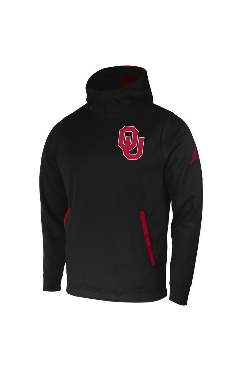 Jordan Brand Men's Jordan Brand Black Oklahoma Sooners 2-Hit Performance Pullover Hoodie, Alternate, color, 