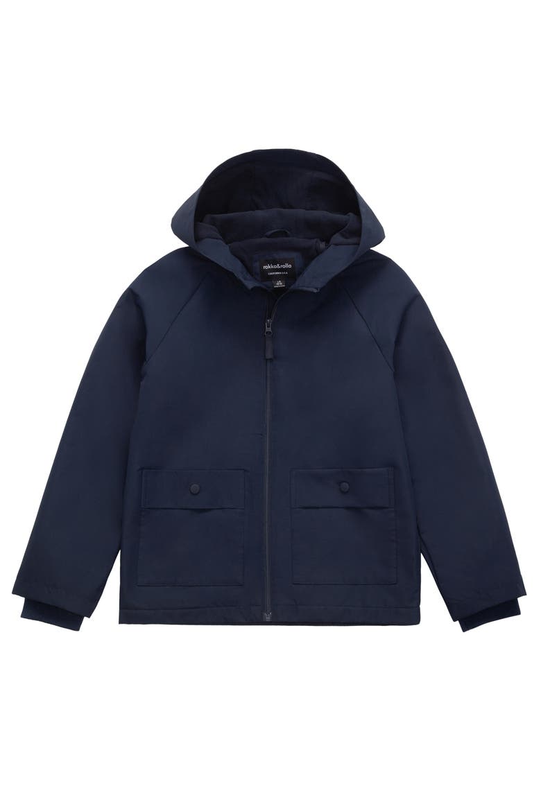 Kids' Ripstop Windbreaker Jacket, Alternate, color, Navy