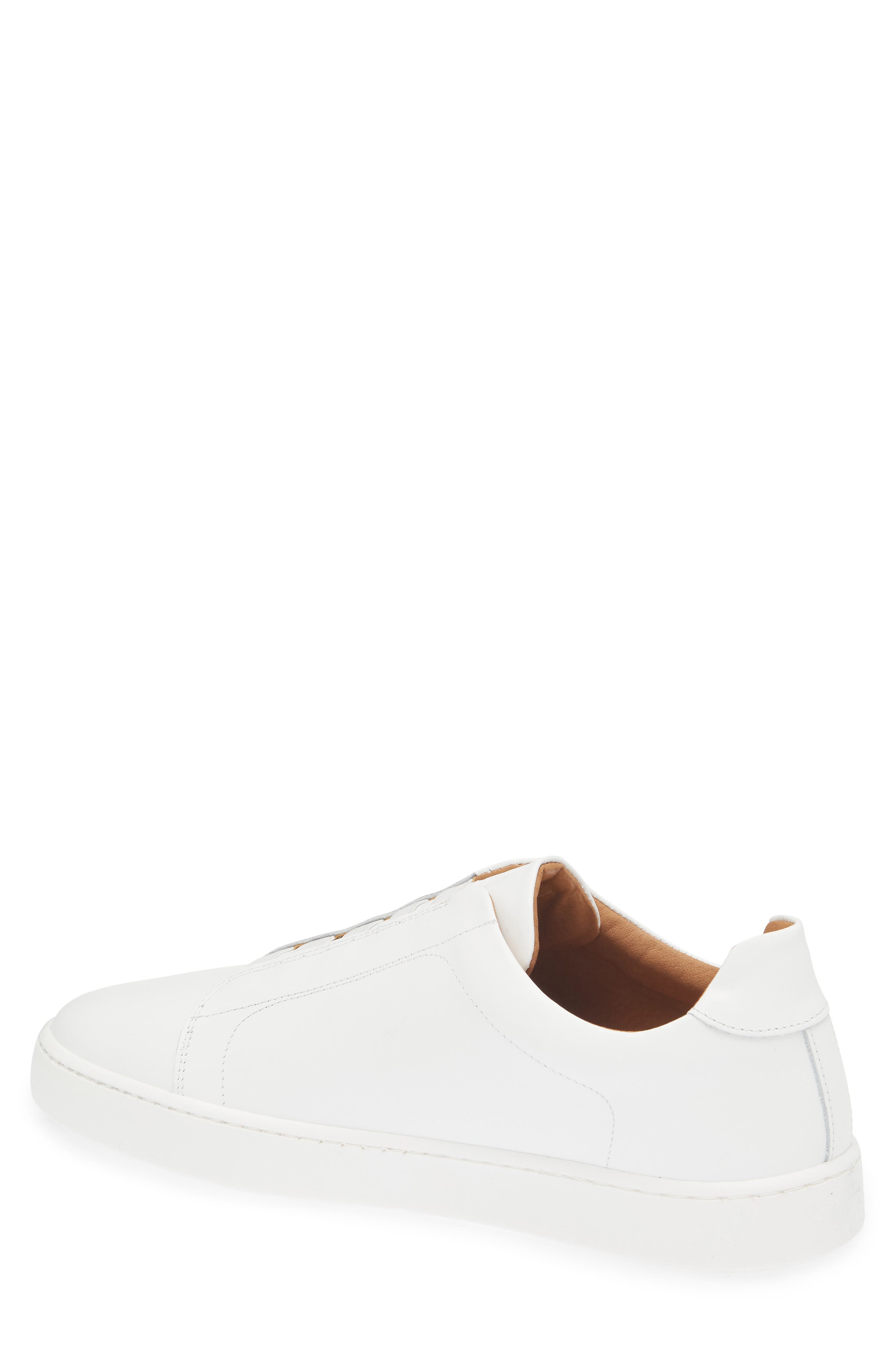Magnifico Gore Leather Slip On Sneaker, Alternate, color, WHITE LEATHER