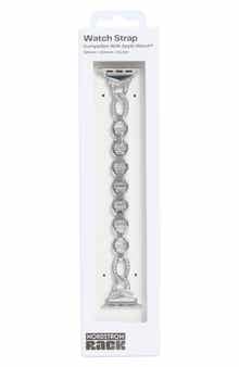 NORDSTROM RACK Pavé Crystal Link Apple Watch® Watchband