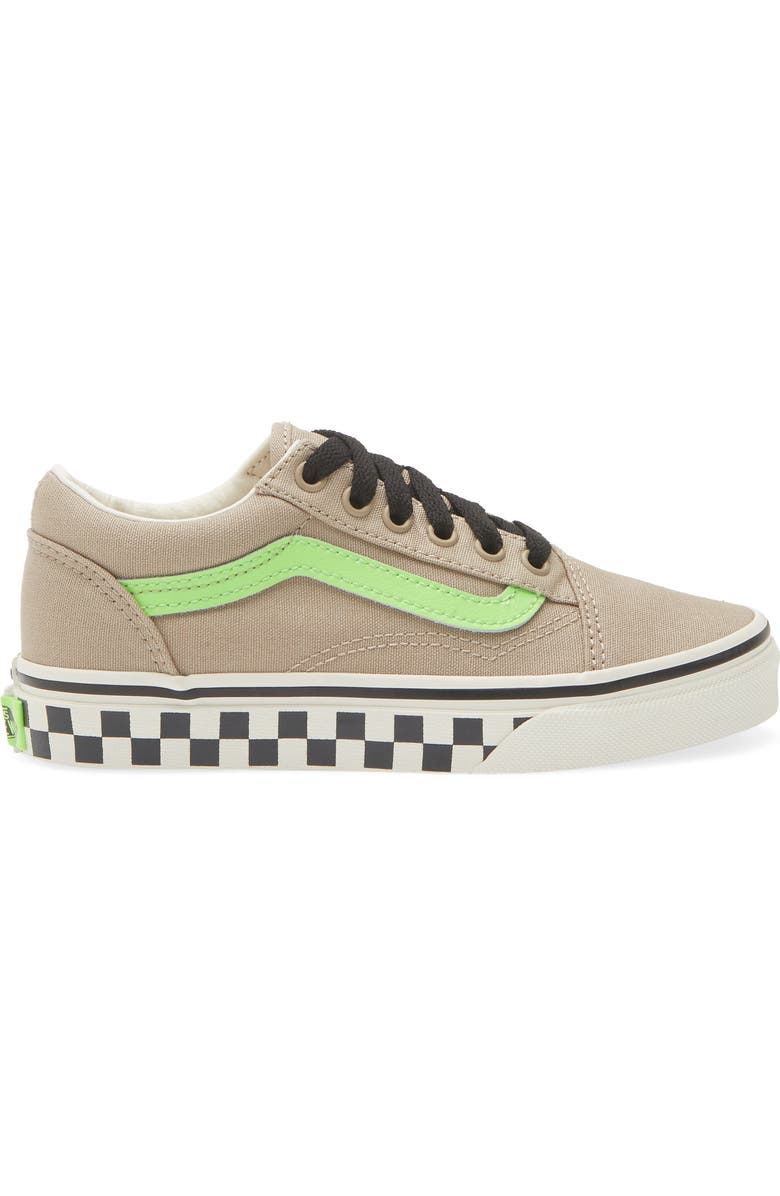 Vans Kids' Old Skool Sneaker, Alternate, color, Glow Bay Leaf