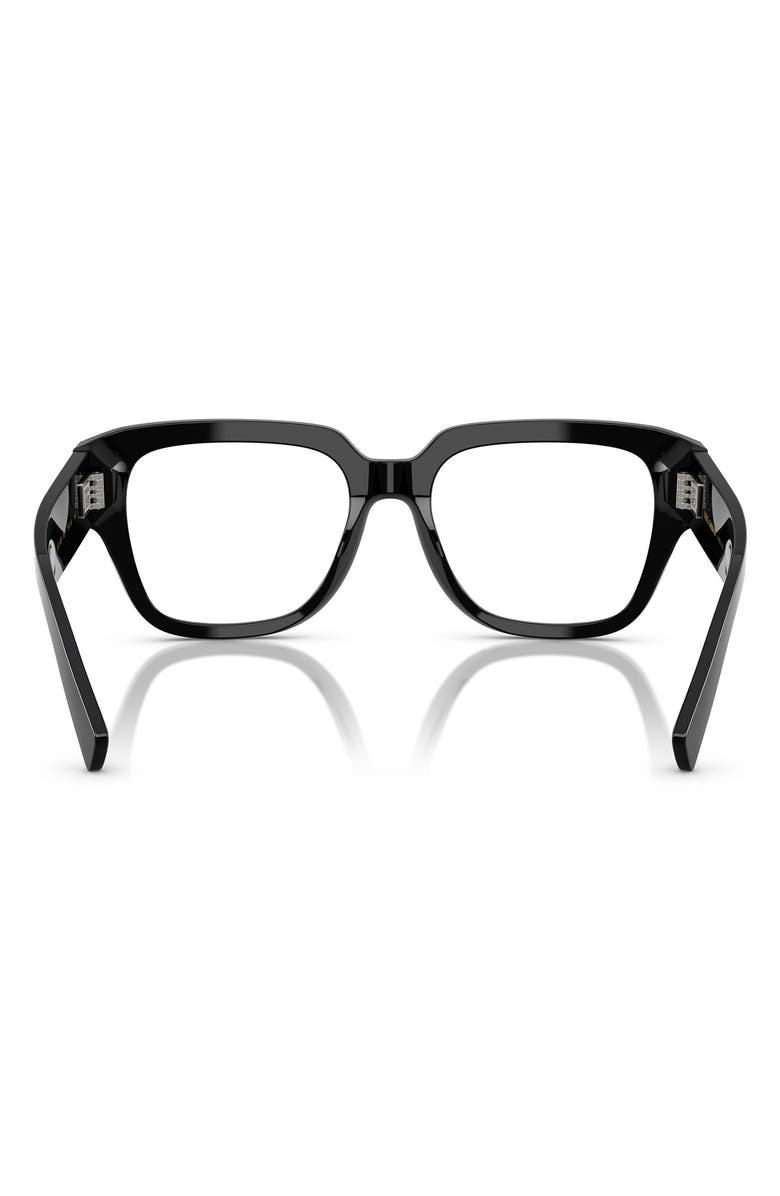 Dolce&Gabbana 54mm Square Optical Glasses, Alternate, color, Black