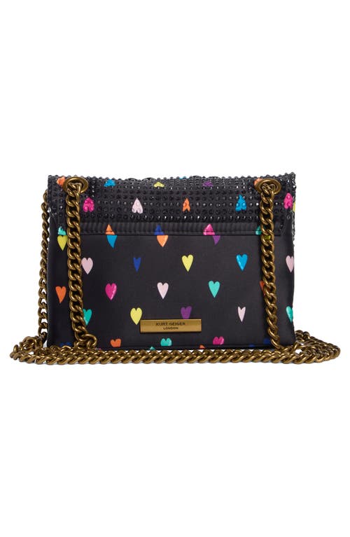 Kurt Geiger London Mini Kensington Fabric Convertible Shoulder Bag In Black
