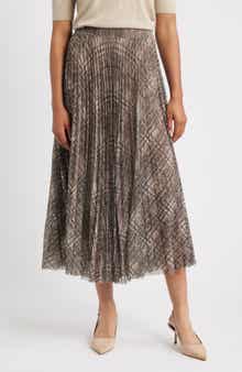 BOSS Edrisa Pleated Midi Skirt