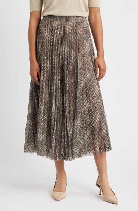 BOSS Edrisa Pleated Midi Skirt