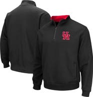 COLOSSEUM Men's Colosseum Black Houston Cougars Tortugas Logo Quarter-Zip Pullover Jacket