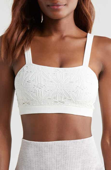 Free People FP Movement Hrun Floral Lace Bandeau Bra