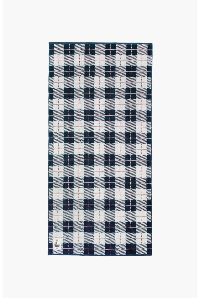 Towel, Alternate, color, Navy and Red Plaid