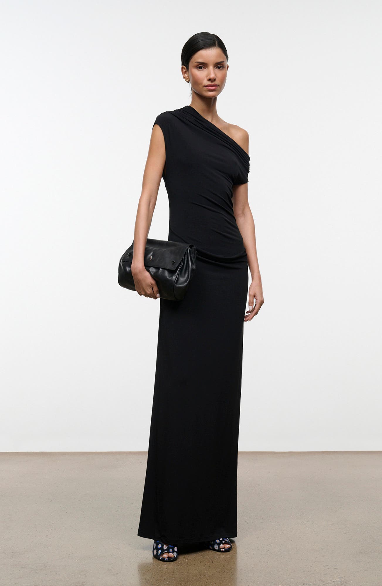 Cy Convertible Leather Bag, Alternate, color, BLACK