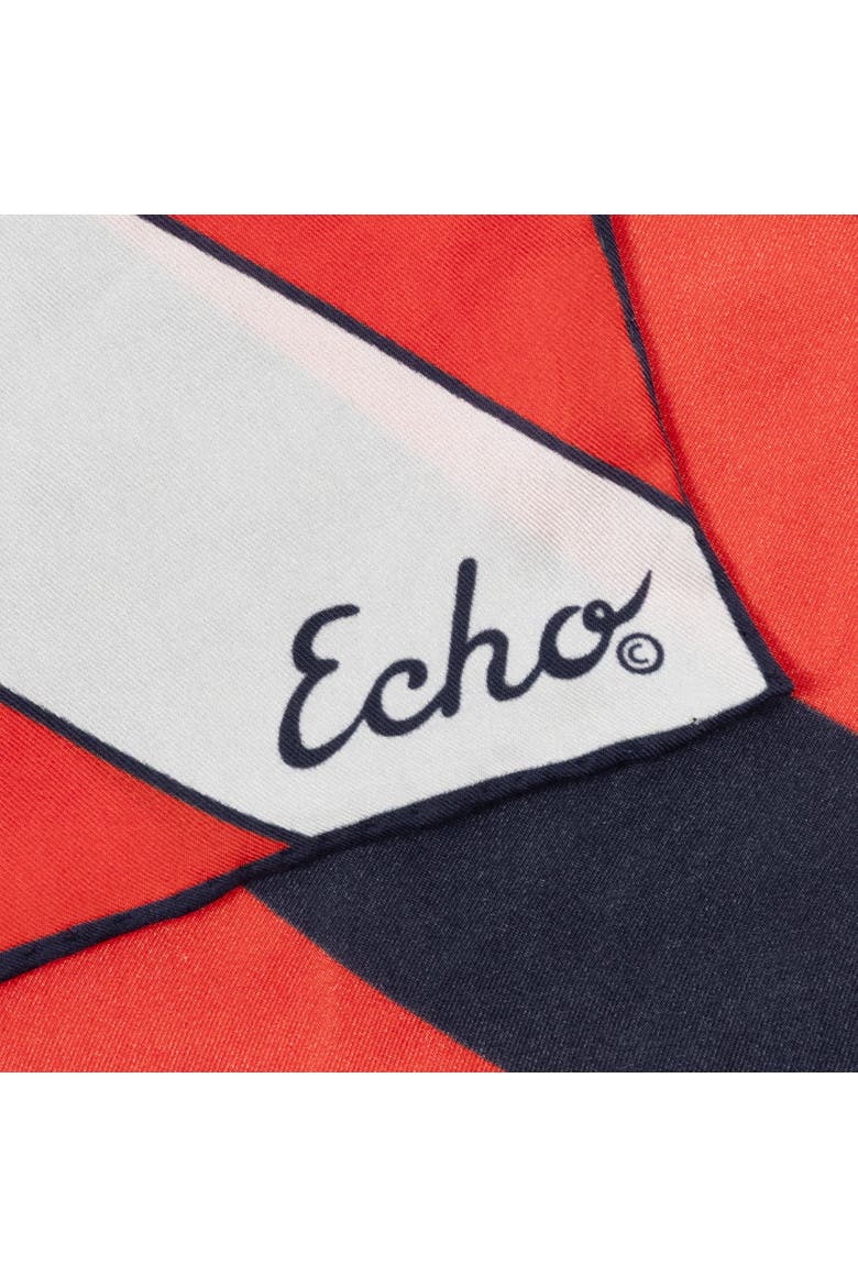 Stripe Silk Oblong, Alternate, color, Red/Navy