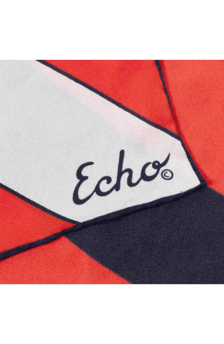 Echo Stripe Silk Oblong, Alternate, color, Red/Navy