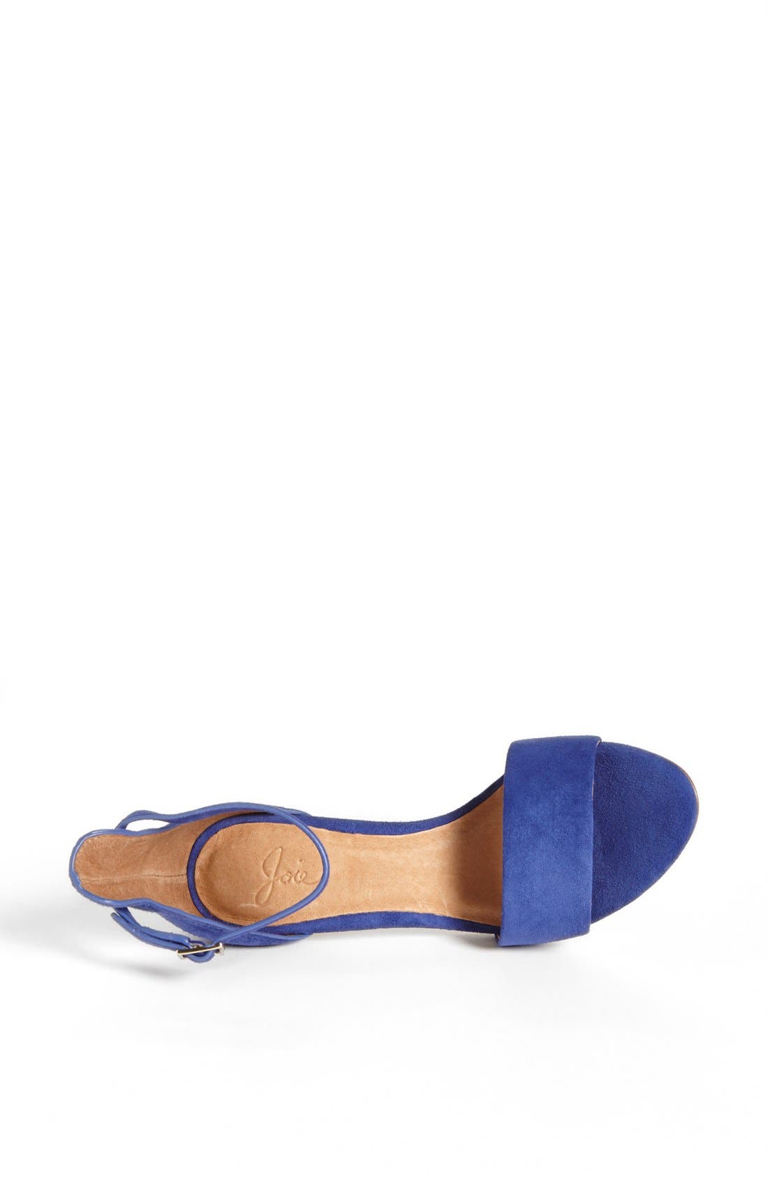 'Jaclyn' Suede Sandal, Alternate, color, COBALT
