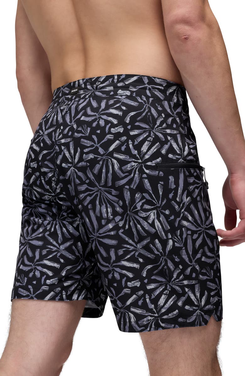 prAna Fenton Board Shorts, Alternate, color, Black Grounded