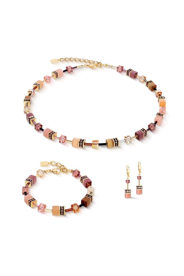Geocube Iconic Necklace, Alternate, color, blush