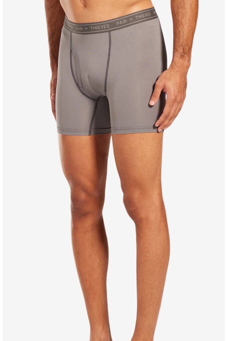 4-Way Performance Boxer Briefs, Alternate, color, SLATE