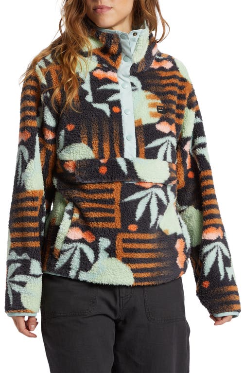 Billabong Switchback Textured Fleece Pullover in Black Multi 2 