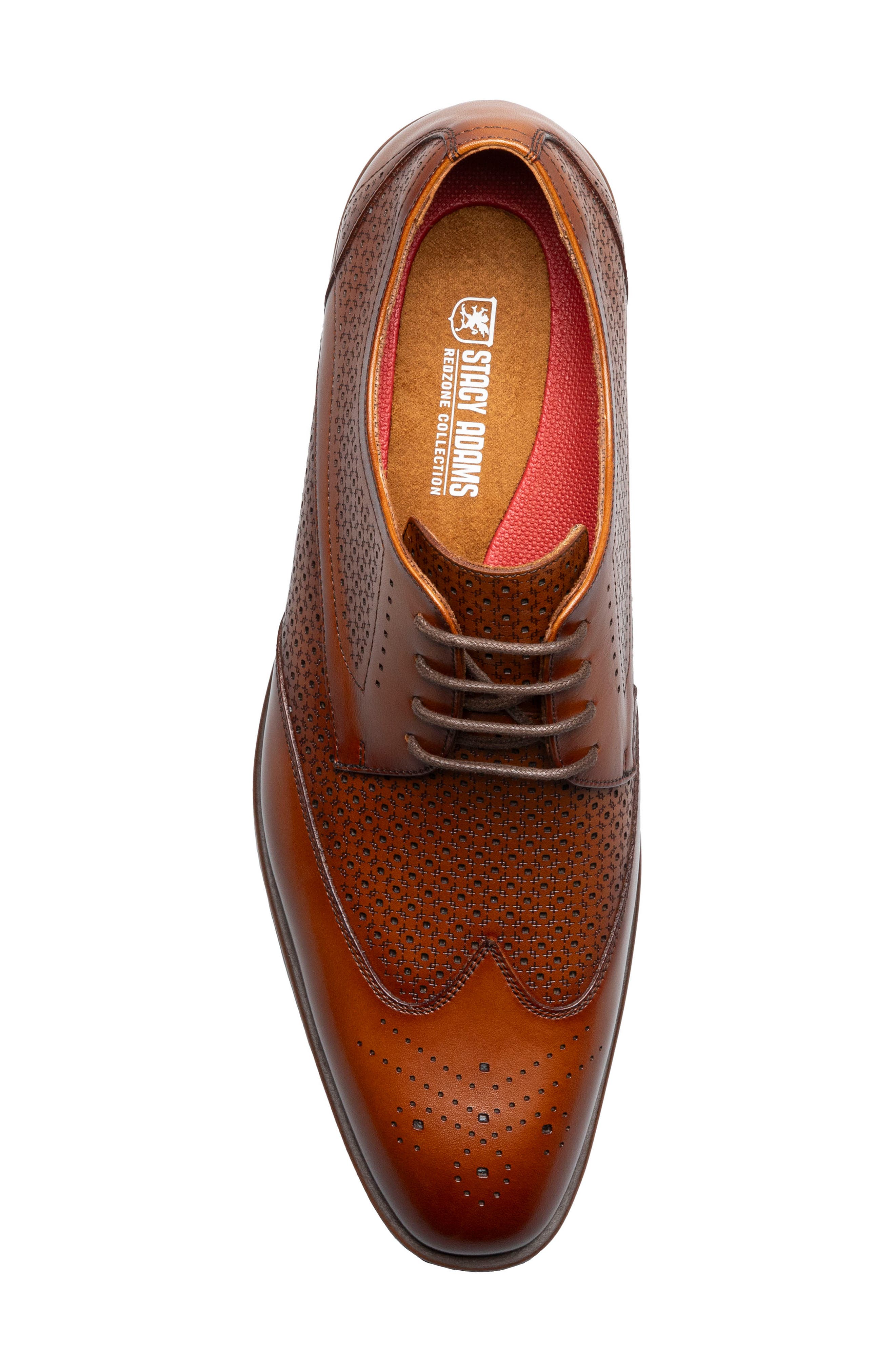 Stacy Adams Asher Wingtip Derby, Alternate, color, Cognac