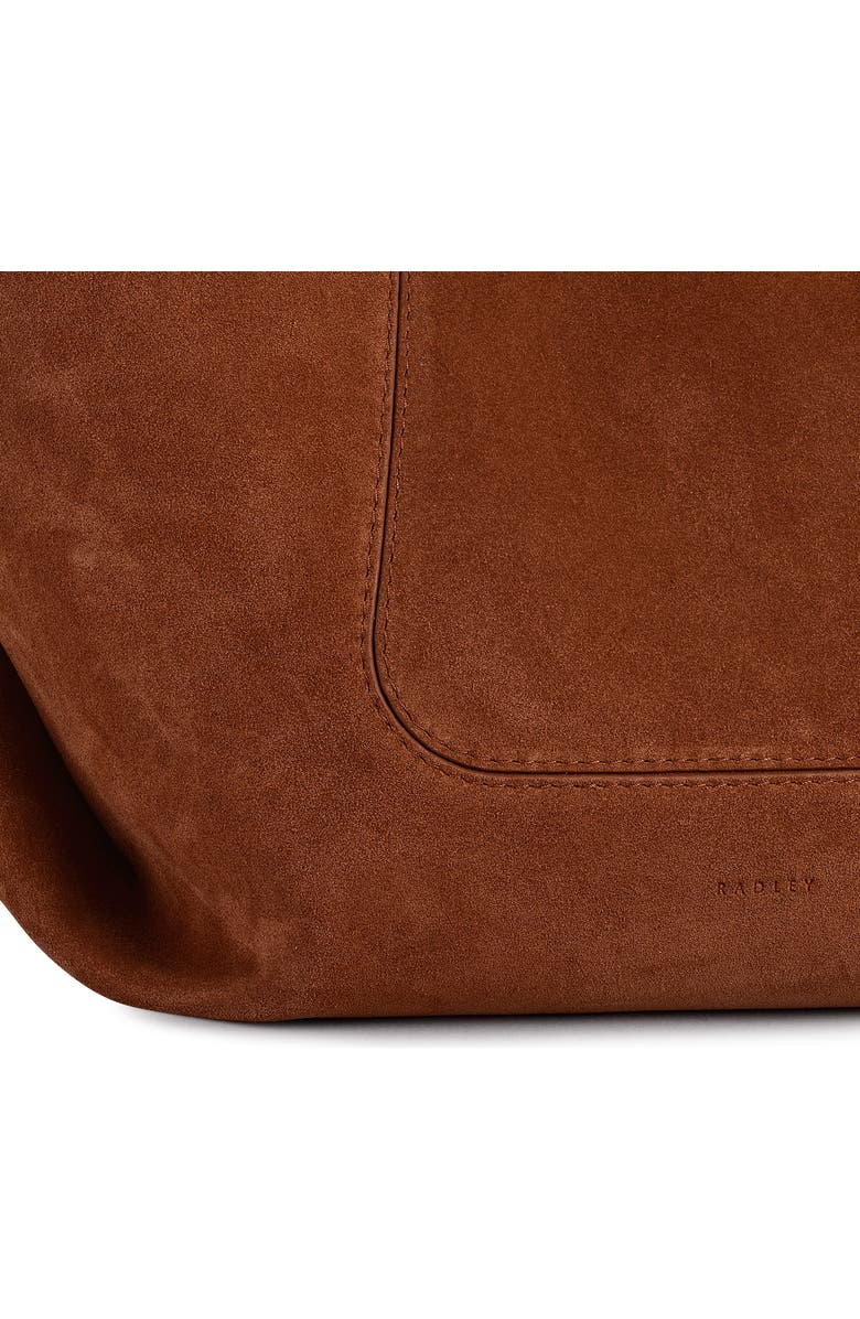 Radley The Compton - Suede Medium Ziptop Shoulder Bag, Alternate, color,
