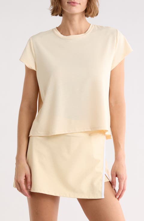 Flow Mesh Pleated T-Shirt