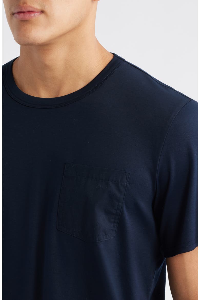 Solid Reworked Slim Fit T-Shirt, Alternate, color, NAVY