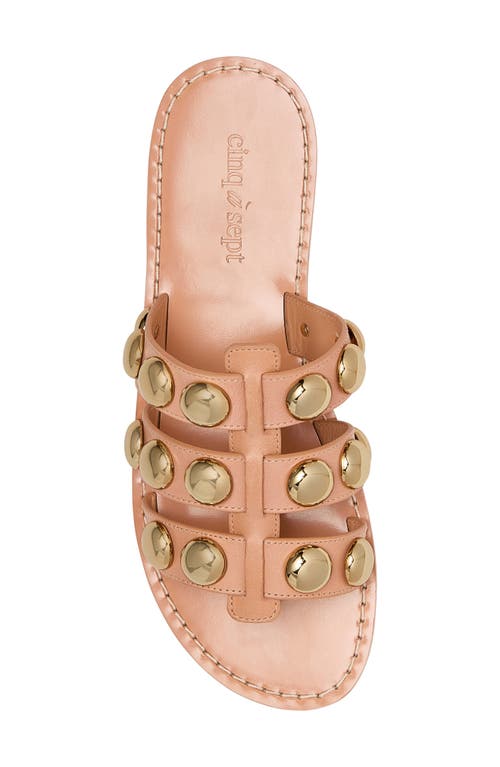Cinq À Sept Virgina Studded Slides Tawny In Tawny