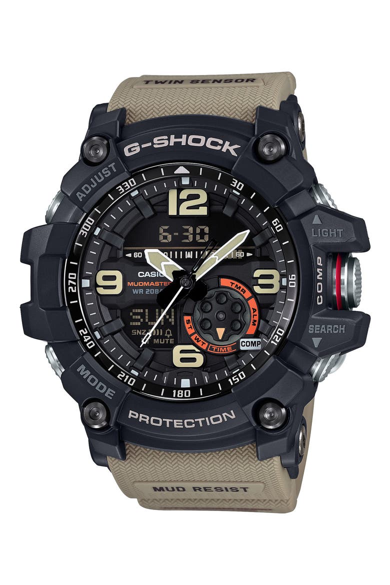 AD Mudmaster Strap Watch, 56mm, Main, color, TAN/ BLACK