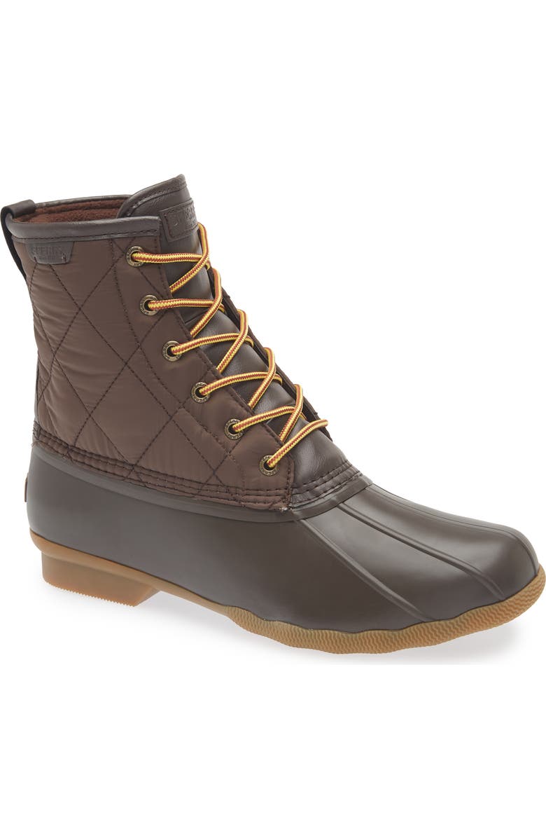 Sperry Saltwater Duck Toe Boot, Main, color, Brown