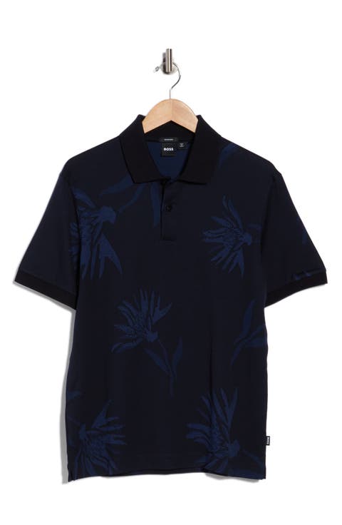 Parris Floral Cotton Knit Polo