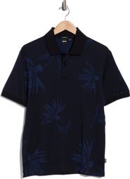 BOSS Parris Floral Cotton Knit Polo