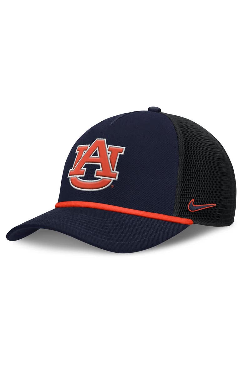 Men's Nike Navy Auburn Tigers Rise Primetime Trucker Adjustable Hat, Main, color, Navy